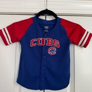 Cubs Kids Baseball Shirt - Blue and Red